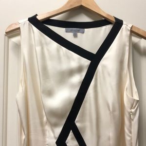 Cream and Black-Classiques entrier Shell blouse
